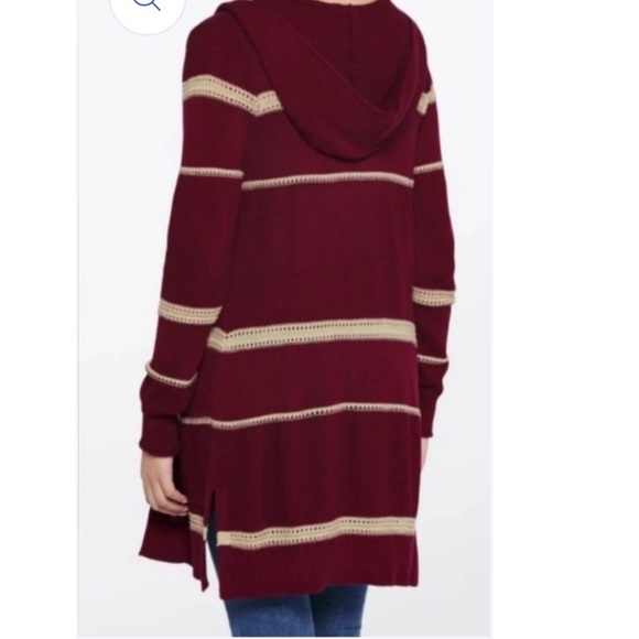 Letty & Me Striped Cardigan size Large New - Picture 2 of 11